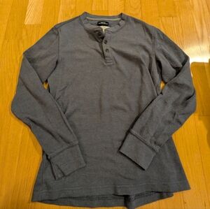 St. John's Bay Blue Long Sleeve Henley